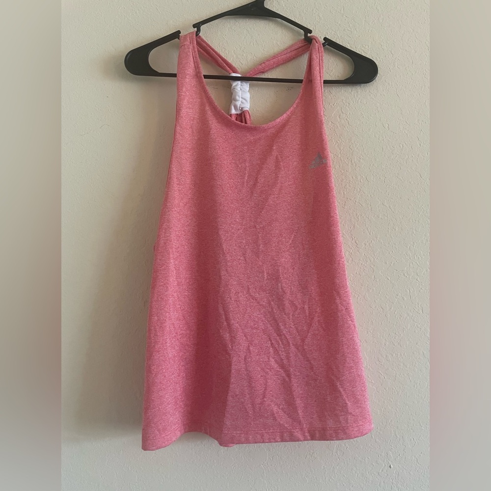 Adidas pink workout shirt